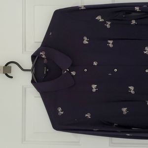 RW & Co bicycle navy blue dress